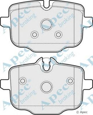 APEC BRAKING pad1779 -  Комплект тормозных колодок, дисковый тормоз
